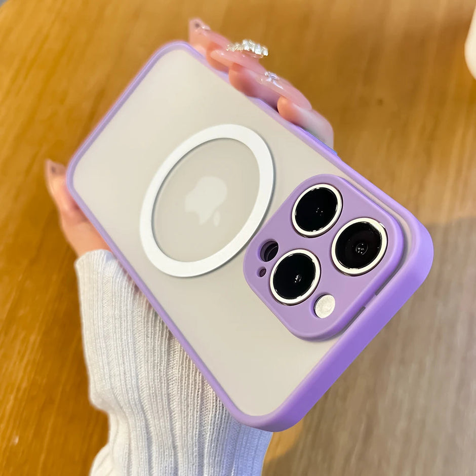 Coque mate translucide antichoc pour iPhone 