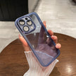 Lens Protective Clear Silicone Case For iPhone