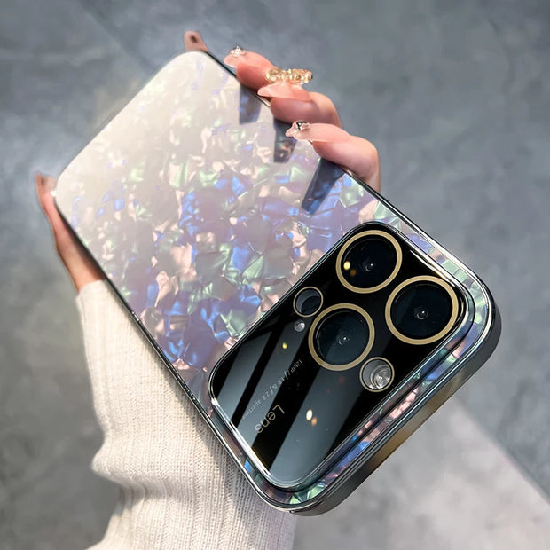 Étui de protection d'objectif en verre dégradé pour iPhone 