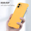 Solid Color Matte Frameless Case For iPhone