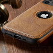 Classic PU Leather Back Cover for iPhone