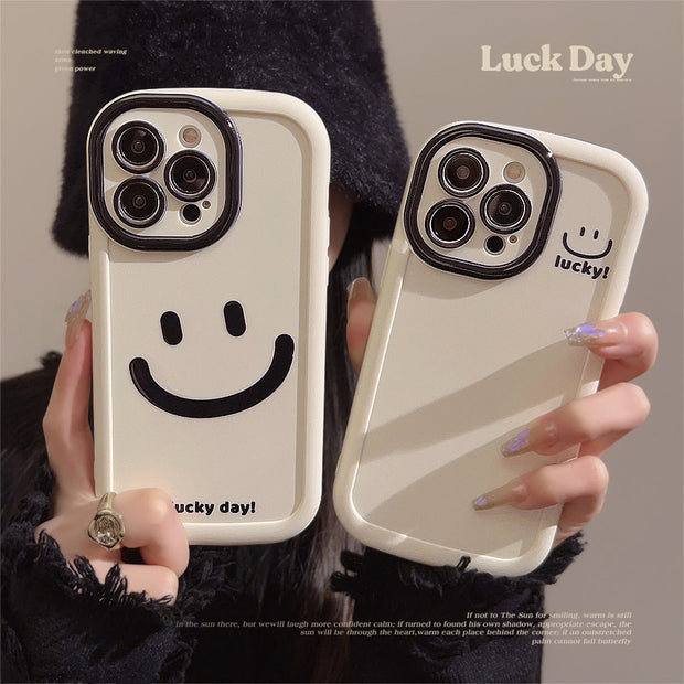 Graffiti Smiley Silicone Case for iPhone