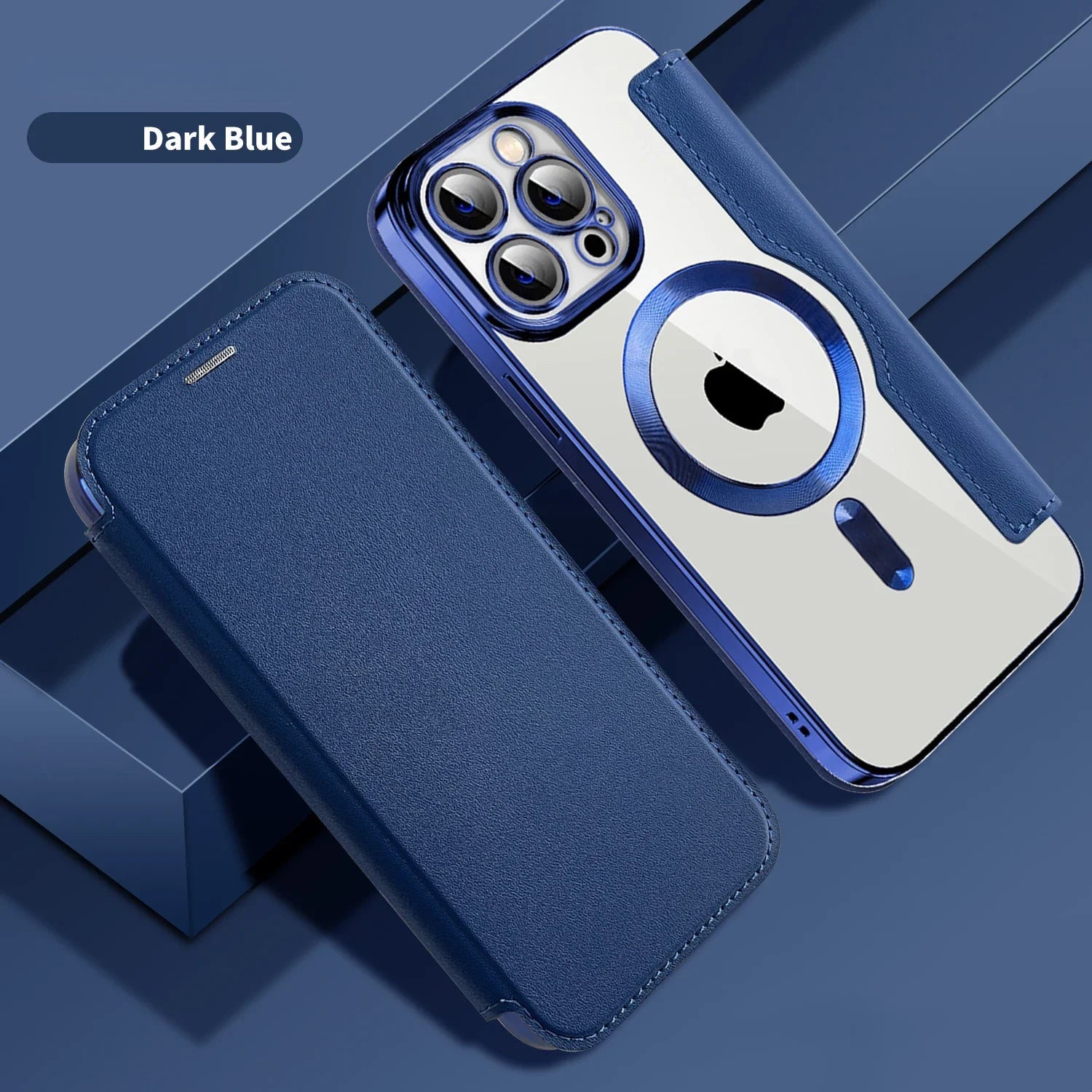 Electroplated Flip Leather Case for iPhone