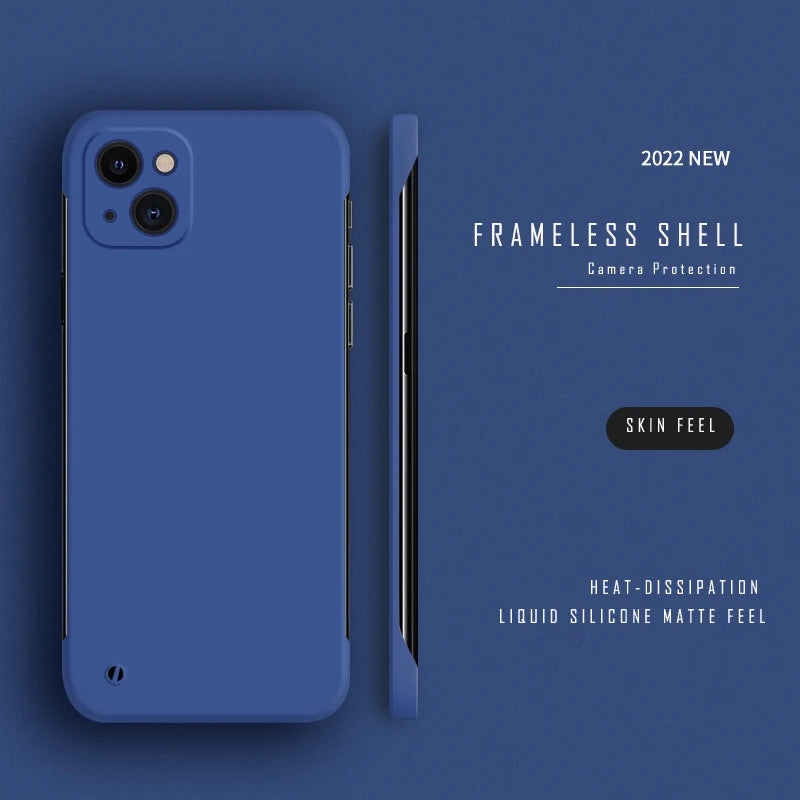 Ultra Thin Slim Hard PC Frameless Case For iPhone