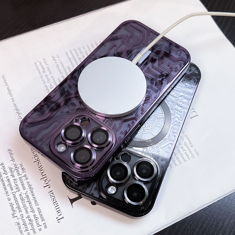 Coque de protection en silicone pour iPhone avec cadre plaqué 