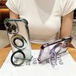 Coque transparente antichoc plaquée pour iPhone 