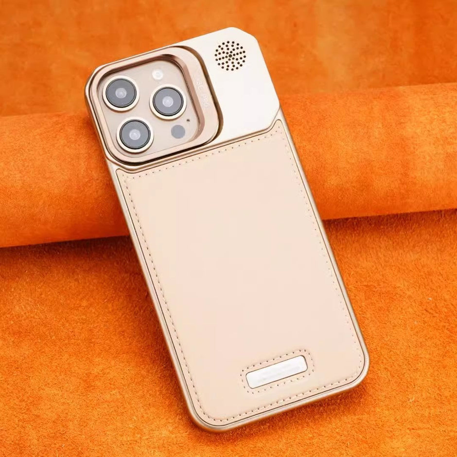Paladin Case – Genuine Leather & Metallic Frame