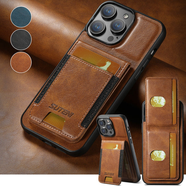 Cardbag Holder Leather Case for iPhone