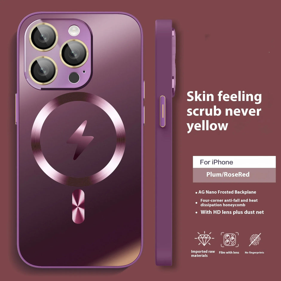 AG Matte Lens Protect Hard Case For iPhone