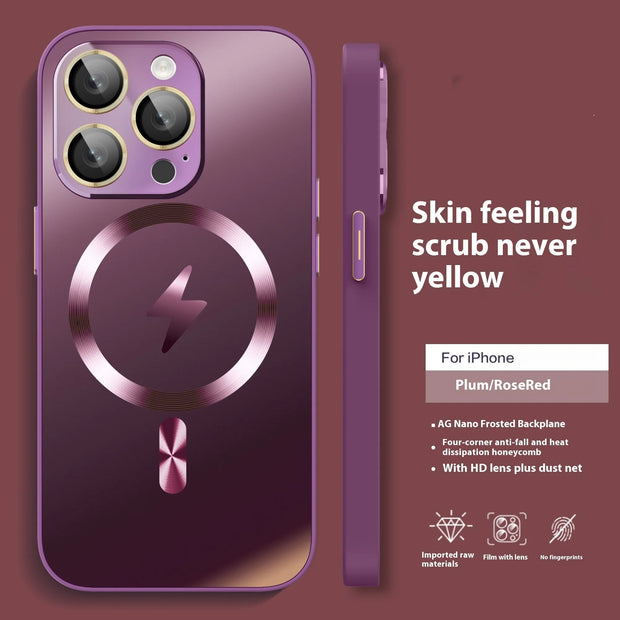 AG Matte Lens Protect Hard Case For iPhone