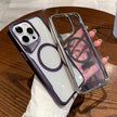 Coque transparente antichoc plaquée pour iPhone 