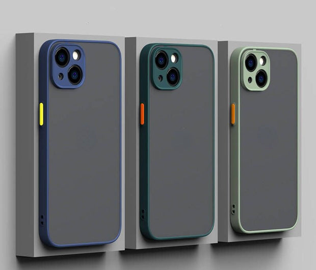 Shockproof Matte Hard Case For iPhone