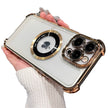 Coque transparente antichoc plaquée pour iPhone 