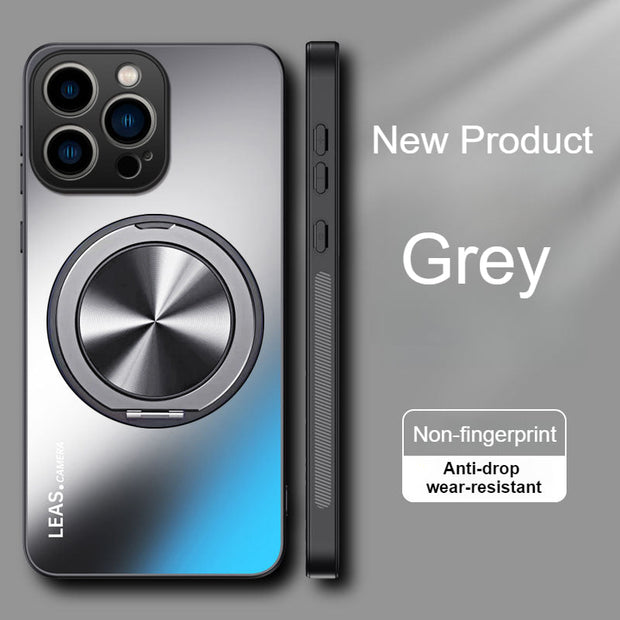 Ring Holder Hard Matte Case for iPhone