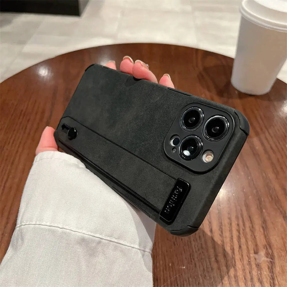 Wrist Strap Shockproof Soft Case For iPhone