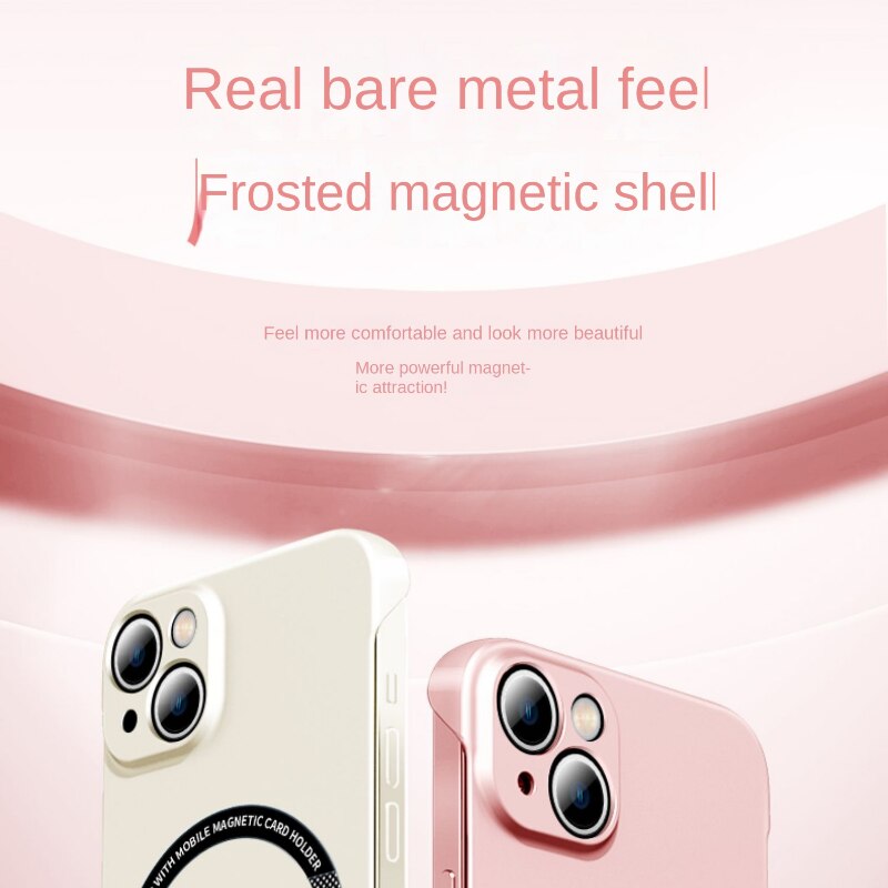 Magnetic Frameless Hard Case For iPhone
