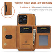 2 in 1 Detachable Leather Wallet Case for iPhone