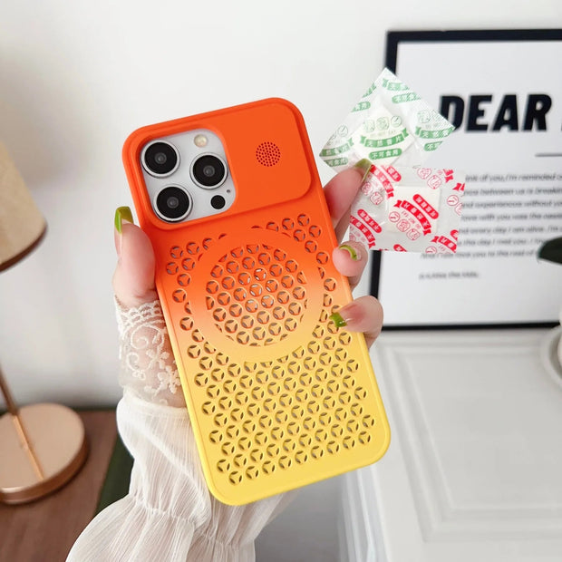 Colorful Heat Dissipation Soft Case For iPhone