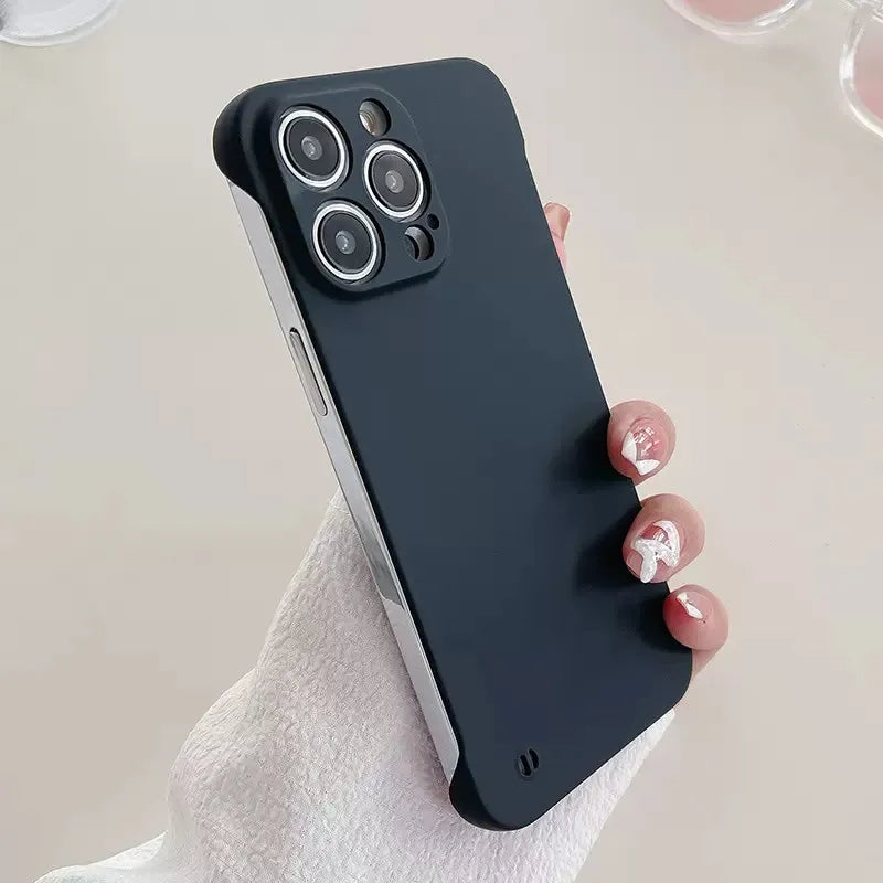 Solid Color Matte Frameless Case For iPhone