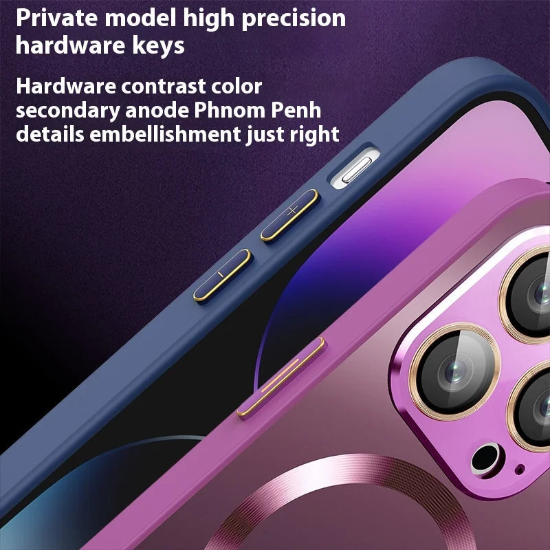 AG Matte Lens Protect Hard Case For iPhone