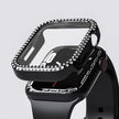 Rhinestone Case Cover With Tempered Glass