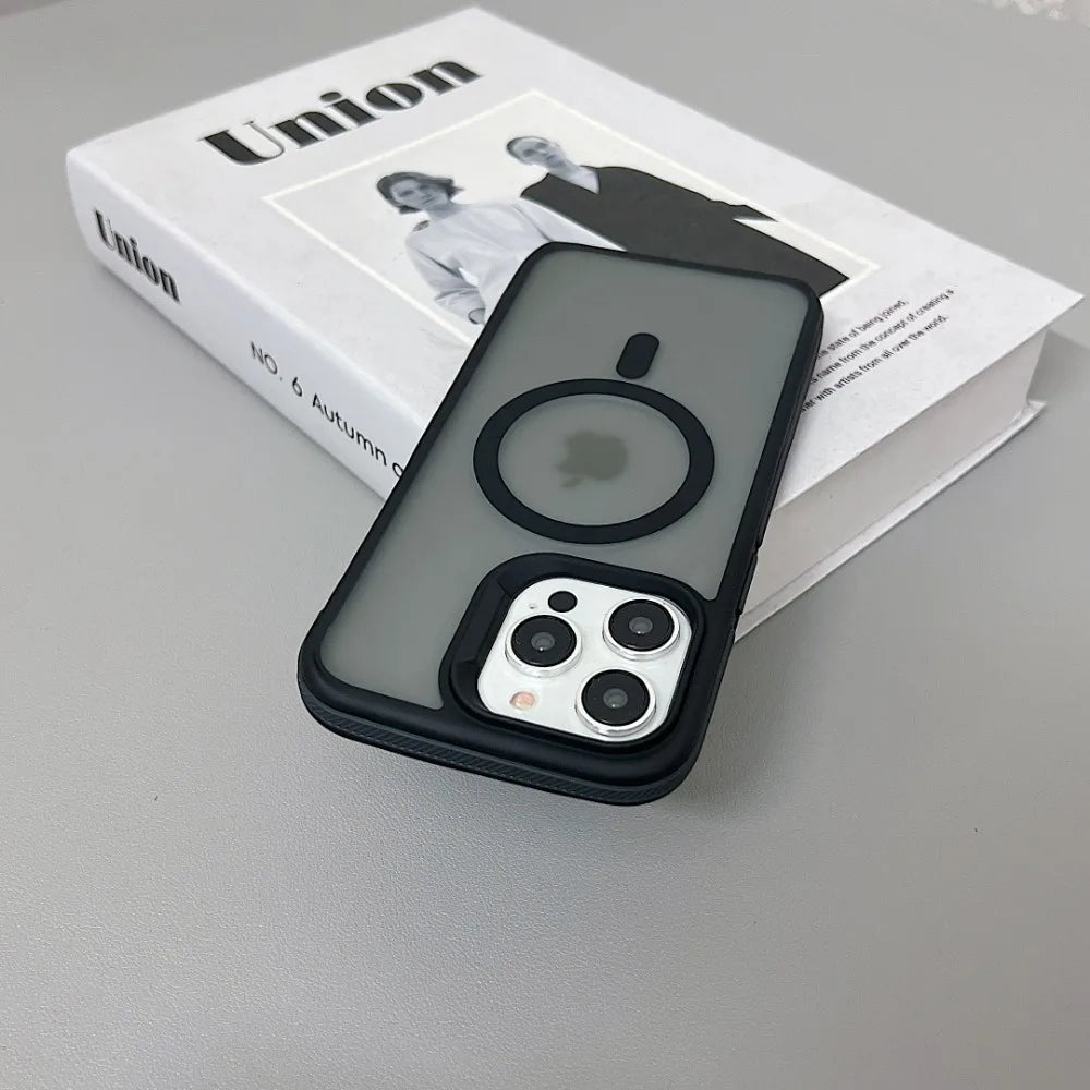 Frame Colorful Matte Translucent Case For iPhone