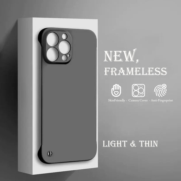 Solid Color Matte Frameless Case For iPhone