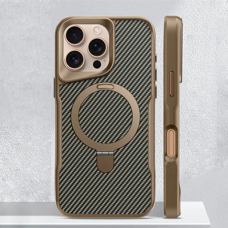 Magnetic Case with Kickstand for iPhone