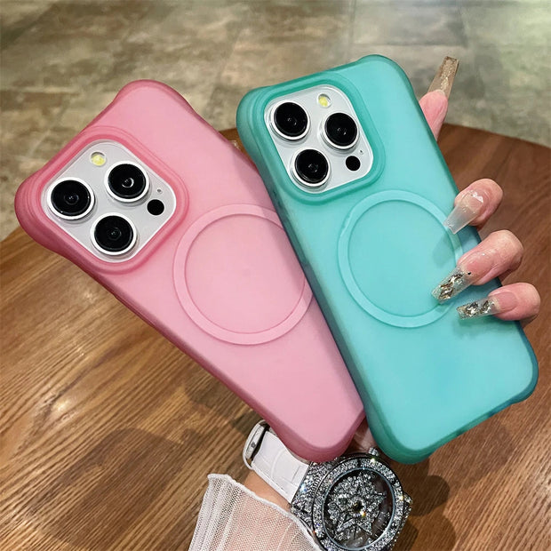 Coque souple transparente et mate pour iPhone 