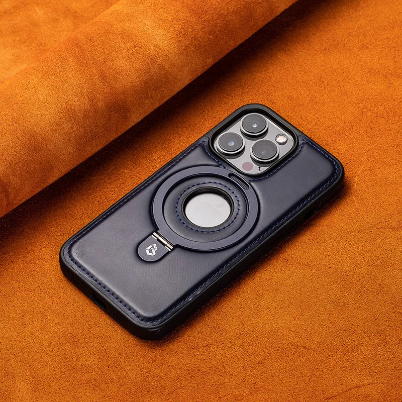 Holder Stand Leather Case for iPhone