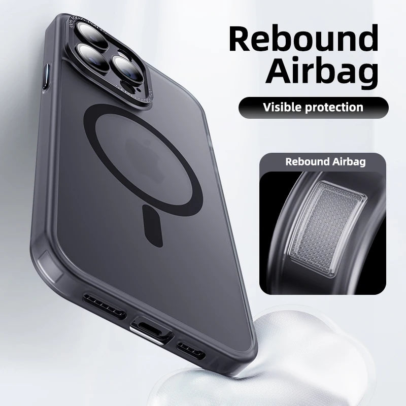 Coque de protection d'objectif mate translucide pour iPhone 