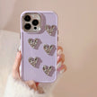 Silver Love Plating TPU Case for iPhone