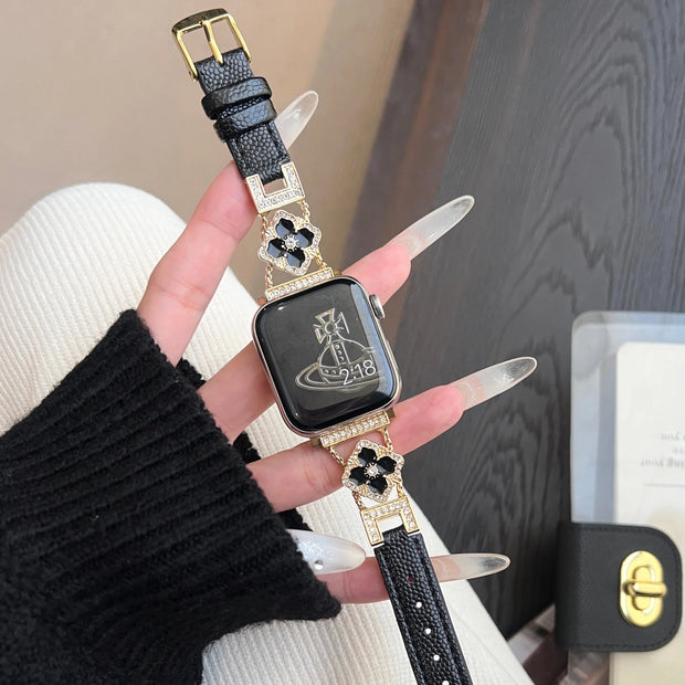 Glitter Leather Strap