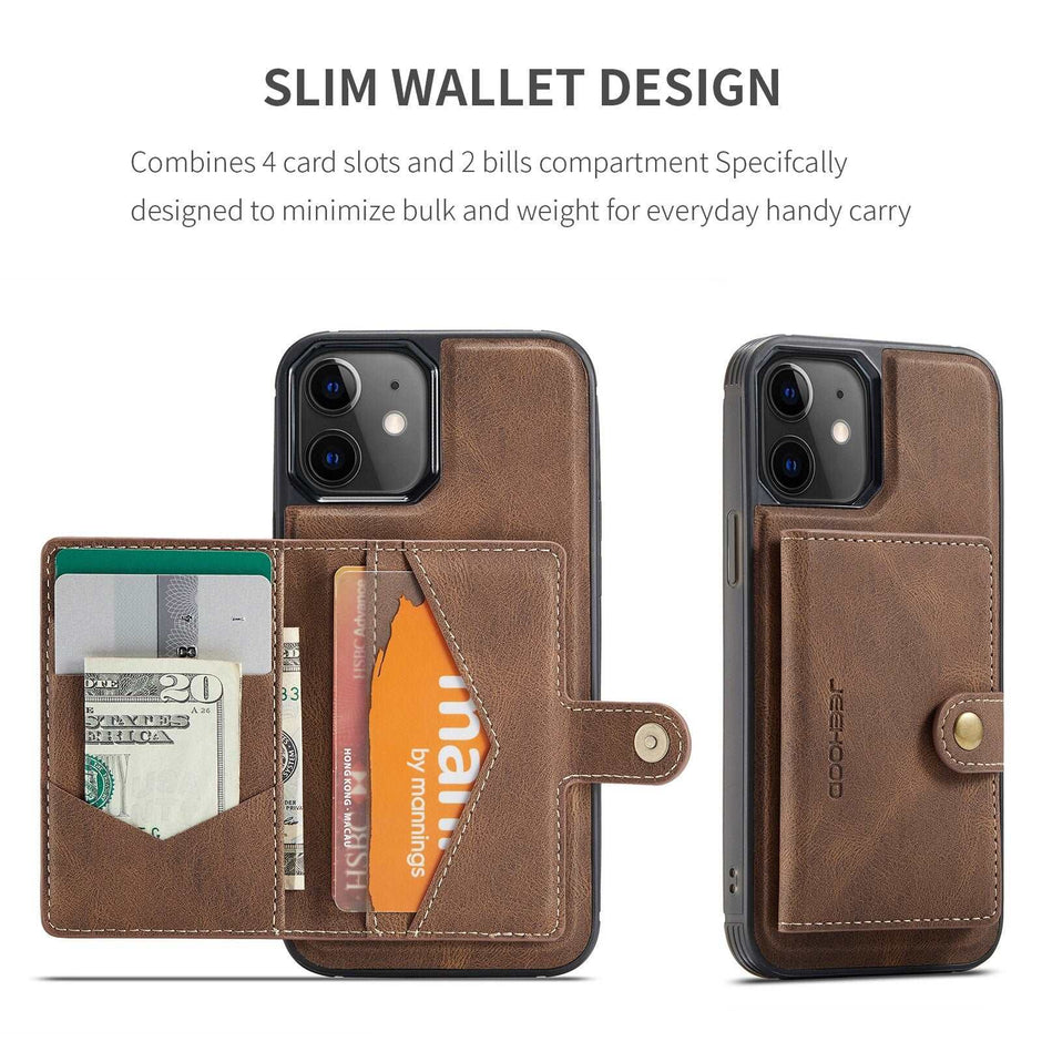 Detachable Wallet Leather Case for iPhone