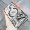 Coque de protection en silicone pour iPhone avec cadre plaqué 