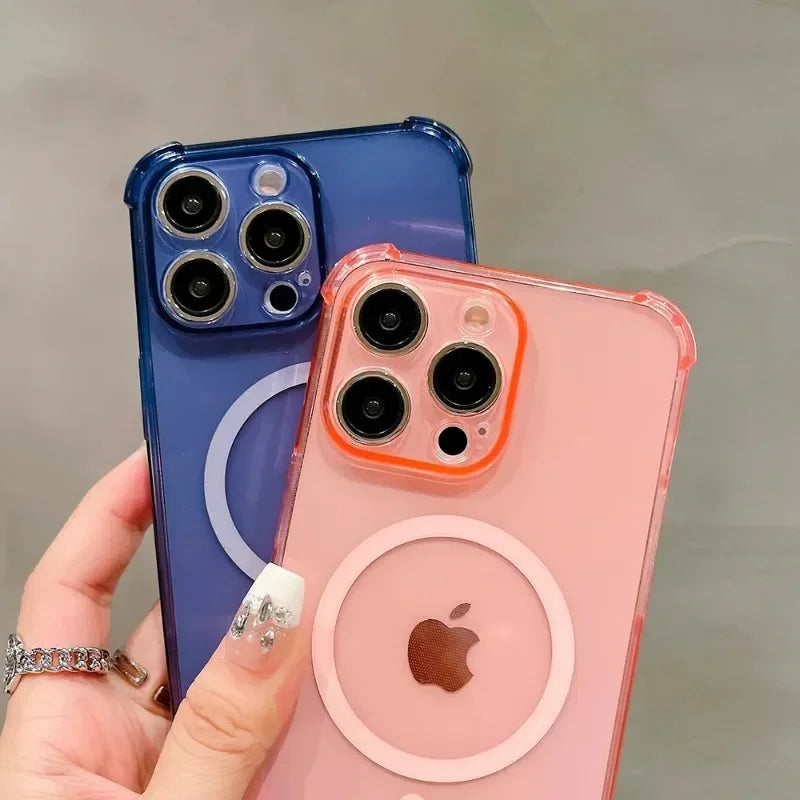 Coque en silicone transparente antichoc pour iPhone 